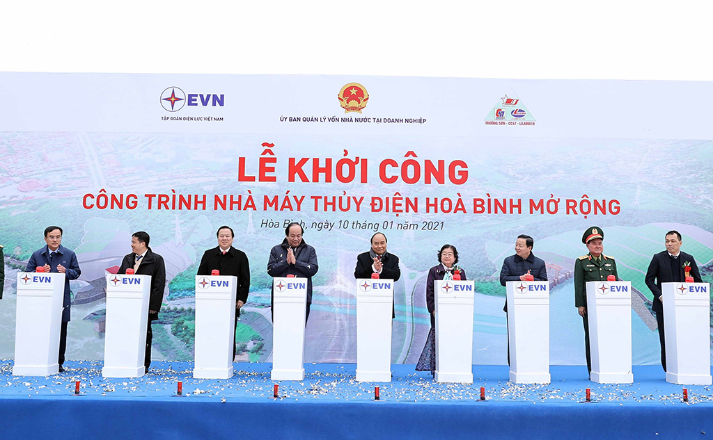 Khởi công Nhà máy Thủy điện Hòa Bình mở rộng